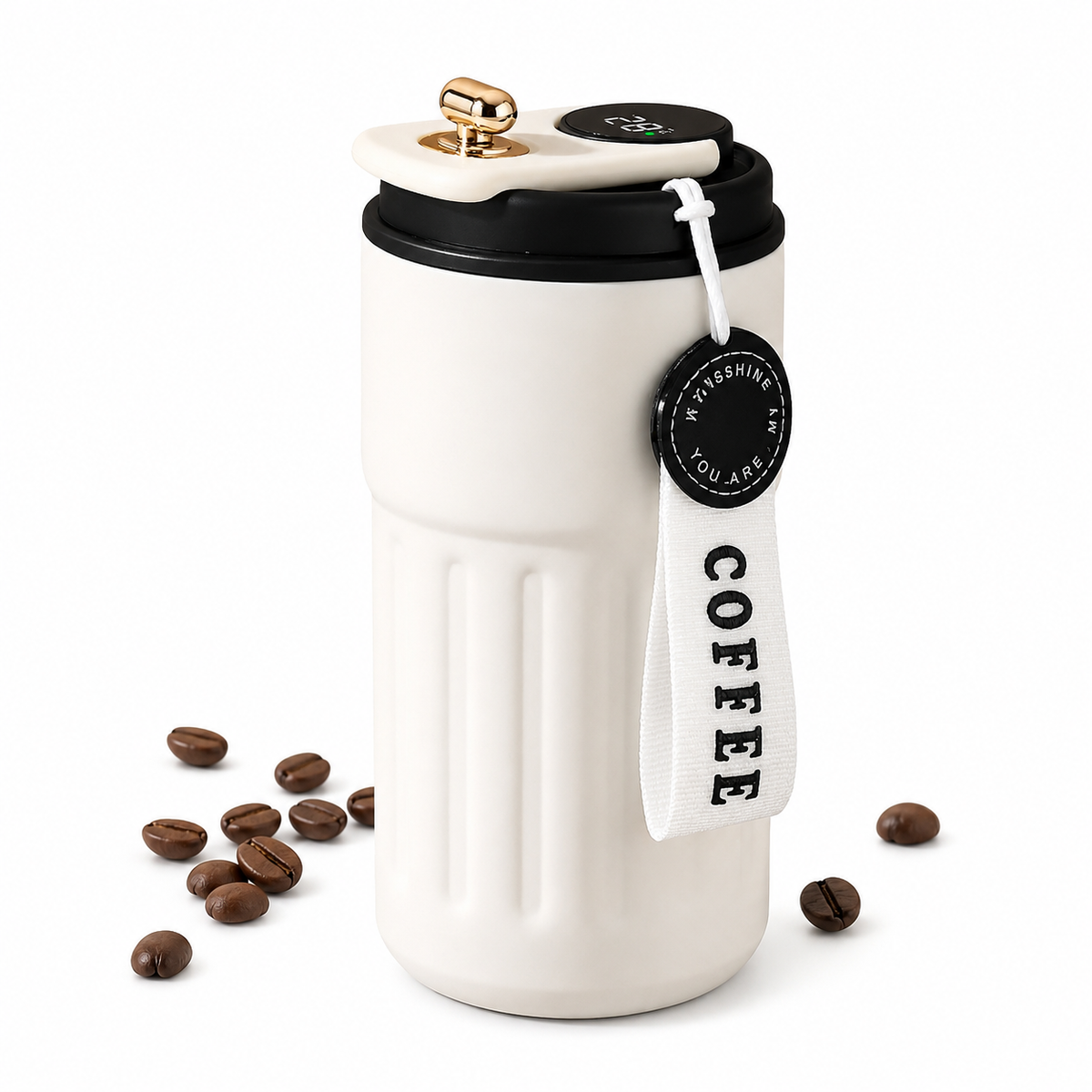 MugPrime™ - Smart Temperature Display Travel Mug