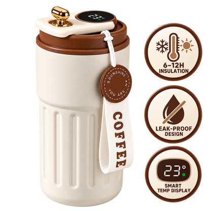 MugPrime™ - Smart Temperature Display Travel Mug