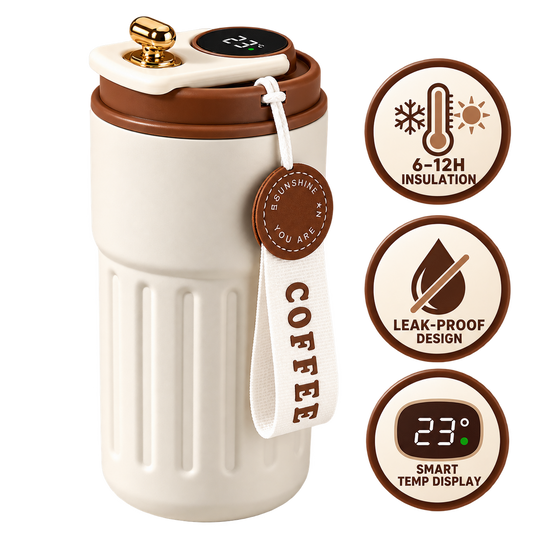 MugPrime™ - Smart Temperature Display Travel Mug